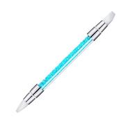 Lot de pinceaux en silicone pour - Pinceau à strass double face - Outil de modélisation fin - Accessoire de - Pinceau d'art pour sculpture d'ongles - Décoration créative