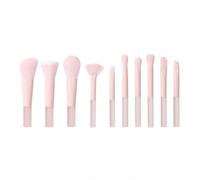 Lot De Pinceaux Ensemble De Pinceaux Maquillage 10 Pièces À Poils Souples Avec Manche En Caoutchouc Givré For Pinceau Contour Du Visage Usage Quotidien