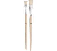 Lot de pinceaux plats ZAHN Pinsel E10710-08 Soie de porc 10 pièces