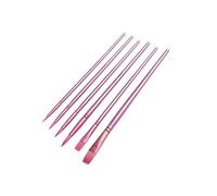 Lot de pinceaux professionnels en nylon doux à pointe fine ronde et plate pour artiste - Outil de peinture pour le coloriage