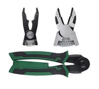 Lot de pinces à fil interchangeables 6 en 1 avec fonction électrique - Pince coupante à sertir multi-têtes pour électriciens et bricoleurs - Alliage d'acier forgé TPR - Poignées confortables