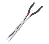 Lot de pinces à trou long avec double charnière - Pointes droites, 45 ° et 90 ° en acier au carbone pour voiture et loisirs (Straight pliers)