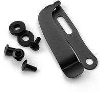 Lot de pinces de ceinture en métal pour fourreaux de couteaux, clips de taille, pour fourreaux de couteaux, fabrication d'étuis - Noir