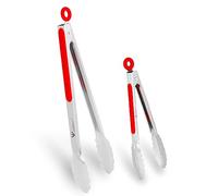 Lot de pinces de cuisine en acier inoxydable de qualité supérieure - Pour cuisine - 21 cm, et 34 cm