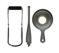 Lot de pinces de levage pour bocal Mason - Kit de pinces de levage en acier inoxydable avec entonnoirs en rack pour débutants et professionnels