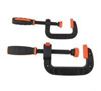 Lot de pinces en C de 5,1 cm et 7,6 cm - Pinces robustes en plastique de type G pour le travail du bois, la menuiserie et les projets métalliques, mâchoire à dégagement rapide avec serrage de 0 à 80