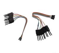 Lot de pinces flexibles de 20 cm pour analyseur de logique USB et diverses applications de test (noir)