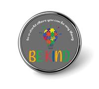 Lot de pins émaillés « Où tu peux être tout ce que tu veux » Pins pour sacs à dos Sensibilisation à l'autisme Fierté autisme Pins pour chapeau Pins fantaisie Vie avec l'autisme Pin de récompense Gu