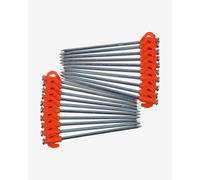 Lot de piquets Regatta Rock Pegs 20 cm x 20 pcs gris argent orange