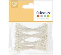 Lot de Pistils Etamines - Blanc - 5,5 x 0,2 cm - 100 pcs Blanc G