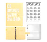 Lot de planificateurs budgétaires avec enveloppes d'argent et autocollants numérotés, 6 anneaux, planificateur de budget, journal et budget