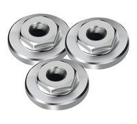 Lot de plaques de bride de meuleuse d'angle de 100 mm avec plaque de presse hexagonale en acier inoxydable et clé d'installation assortie (D)