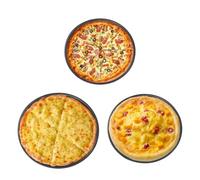 Lot de plaques de cuisson à pizza, anti-adhésives, passent au lave-vaisselle - Moule à pizza rond, 1 lot pour la maison, la cuisine, le restaurant, le barbecue en plein air, le pique-nique, les