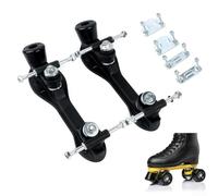 Lot de plaques de patins à roulettes en plastique à monter soi-même, plaques de patins à roulettes en plastique avec roue, kit de bricolage pour les amateurs de patinage d'intérieur (taille 41-42)