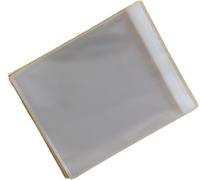 Lot de pochettes auto-scellées en cellophane de 15,2 x 15,2 cm - Avec rabat de 30 mm - De 30 microns d'épaisseur - Pour présentation de grandes cartes de v?ux carrées de 16,5 x 16 cm