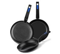 Monix – Lot de 3 poêles Martín Berasategui 18/22/26 cm, revêtement antiadhésif sans PFOA, induction