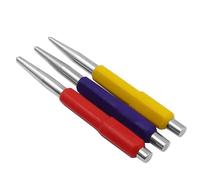 Lot de poinçons à code couleur 2,5/3/4 mm en acier au carbone pour perçage positionnement sur métal, acier, aluminium, cuivre