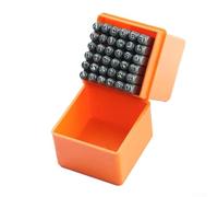 Lot de poinçons alphanumériques en acier inoxydable de 25 mm pour l'artisanat du cuir de précision (6 mm)