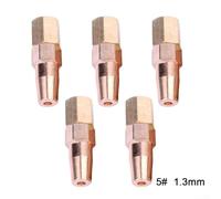 Lot de pointes de soudage en laiton pour chalumeau Oxy Propane H016, comprend 5 buses pour un chauffage et un traitement efficaces du métal (1,3 mm)