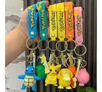Lot de porte-clés et pendentifs Pokémon, figurines mignonnes pour sac et voiture, breloques, cadeau d'anniversaire pour enfants, jouets, en forme de gourde, en vrac B259-2 Squirtle