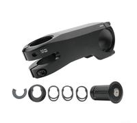Lot de potences de vélo ultra légères en alliage 6061 ± 10° avec boîtier de changement de vitesse interne, 80/90/100 mm, CNC forgé 3D, finition anodisée pour vélo de route et VTT, noir (80 mm)