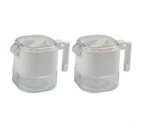 Lot de pots à épices hermétiques en verre avec cuillères pour le stockage du sucre et du sel, récipients en verre conçus pour une utilisation à long terme en cuisine