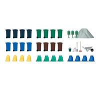 Lot De Poubelles Busch H0 1136-Busch