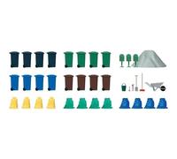 Lot De Poubelles Busch H0 1136-Busch