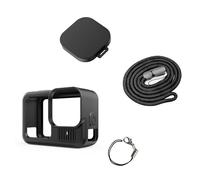 Lot de protections en silicone pour amateurs de plein air - Capuchons d'objectif pour appareil photo - Accessoires pour caméra d'action