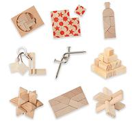 Lot de puzzles en bois dans une boîte cadeau - Remplissage de calendrier de l'Avent - Cadeau pour les fans de casse-tête