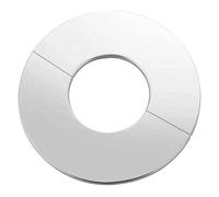 Lot de quatre couvercles décoratifs en acier inoxydable pour tuyaux, conçus avec une résistance à la rouille et un design de verrouillage fendu pour une finition soignée (diamètre intérieur de 2,4 cm)