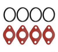 Lot de quatre joints de bride en silicone flexible avec bagues d'étanchéité compatibles avec Taco 007 Series B&G Grundfos pour pompes Armstrong pour systèmes d'eau chaude