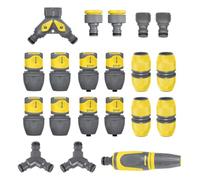 Jardibric - Lot de Raccords d’Arrosage 8 Pièces - Connecteurs, Réparateurs, Sélecteur et Lance