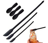 Lot de racloirs pour bocaux - Spatule en silicone double face, agitateur multifonction pour bouteilles alimentaires, produits de beauté