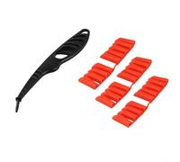 Lot de racloirs pour colle à verre avec têtes angulaires et applicateur pour lisser les lignes de calfeutrage, enlever les joints de carrelage et réparer les vieux joints de colle