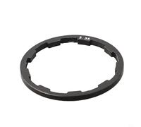 Lot de rondelles de moyeu en aluminium 0 5/0 85/2 0/2 18/2 35/2 5 mm pour installation de corps de moyeu à 8/9/10 vitesses (noir 2,35 mm)
