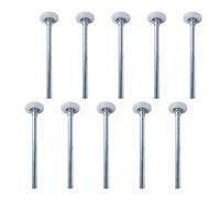 Lot de roues de rechange pour porte de garage - Usage multiple - Acier et nylon - Pour ouvertures de garage - Roue de porte à faible bruit