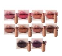 Lot de Rouges à Lèvres 10 couleurs forme pilule brillance teintée | Kit de Rouges à Lèvres Pour Soirée Mariage Anniversaire Bal Université