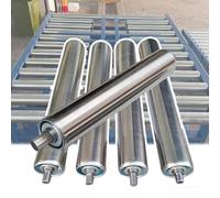 Lot de rouleaux de rechange industriels en acier inoxydable de 540 à 10,2 cm, 25 mm de diamètre, 150 mm de longueur, durables et robustes pour une utilisation en usine et en entrepôt