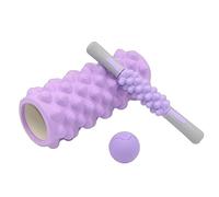 Lot de rouleaux en mousse - Antidérapants haute densité - Rouleaux en mousse pour massage musculaire - Pour relaxation Stick Ball Pilates Musculation Entraînement à la maison Voyage Étudiant