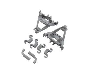 Lot de roulements de fixation pour panier de lave-vaisselle compatible avec Bosch, Siemens, Balay, Gorenje, Constructa, Neff Jeu de supports de roulement de panier de lave-vaisselle - Code d'origine