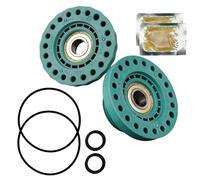 Lot de roulements de machine à laver gauche + droit | Pour AEG Elеctrolux Zanussi 4071430963 4071430971 avec roulement à billes, joint, joint torique, graisse