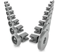 Lot de roulettes universelles pour panier supérieur et panier inférieur de lave-vaisselle Accessoires de rechange