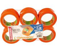 LOT DE RUBAN ADEHÉSIF ORANGE 6095 5+1OFFERT - BARNIER