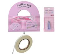 Lot de ruban adhésif thermocollant et biais fusible de 0,5 m de long pour décoration de couettes, couettes, couture