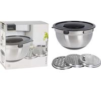 Lot de saladiers en acier inoxydable