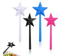 Lot de Salière et Poivrière Traditionnelle, Lot de 4 Récipients Classiques pour Sel et Poivre, baguette magique en forme d'étoile pour la cuisine, salière et poivre, baguette magique, salière et