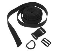 Lot de Sangles Réglables avec Loquet, Nylon Noir pour Bagages | Boucles à Déclenchement Rapide, Clips Plastiques, Accès Facile, Usage Intérieur, pour Paquet et Poussettes
