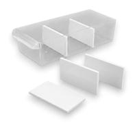 Lot de Séparateurs compatibles avec Tiroir Stanley 1-93-980 1-93-981 1-93-978 - Cloison de séparation Organiseur tiroir (30, Blanc, Grand 109x50 mm)