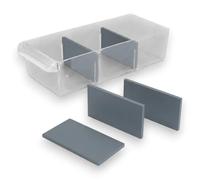 Lot de Séparateurs compatibles avec Tiroir Stanley 1-93-980 1-93-981 1-93-978 - Cloison de séparation Organiseur tiroir (30, Gris, Grand 109x50 mm)